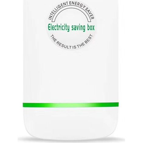 Risparmio energetico, carico effettivo 28.000 W, scatola di risparmio energetico bianca, ignifuga, resistente, per interni, ABS (spina UE 90-250 V)