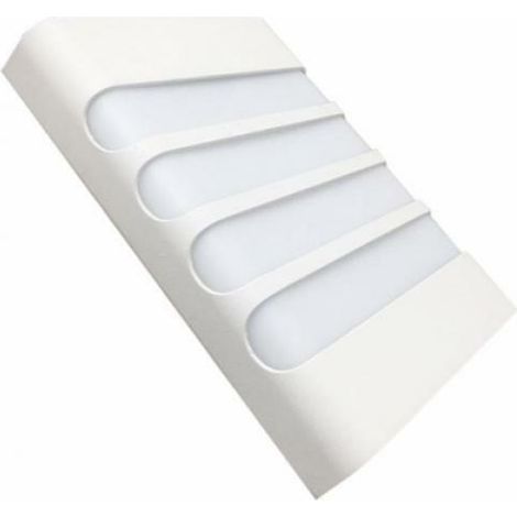 Lampada applique led 18w doppio fascio a righe colore bianco ip44 (1/2)