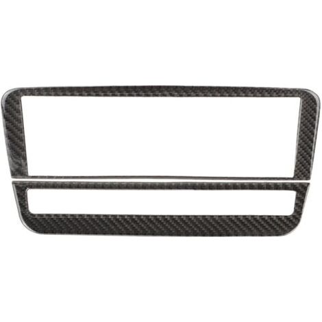 Garniture de couvercle de panneau de commande de climatisation CD en Fiber de carbone pour Mercedes Benz a B/GLA/CLA (Pure) (1/5)