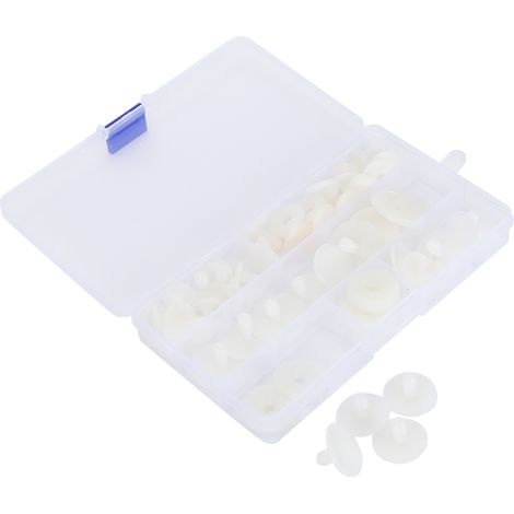 35 Set Doll Joints DIY Craft Toy Accessories Engage Bolt Bear Making Supplies White (1/5)
