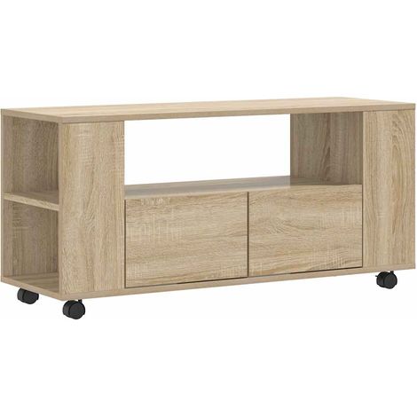 TV Cabinet Sonoma Oak 102x34.5x43 cm Engineered Wood vidaXL