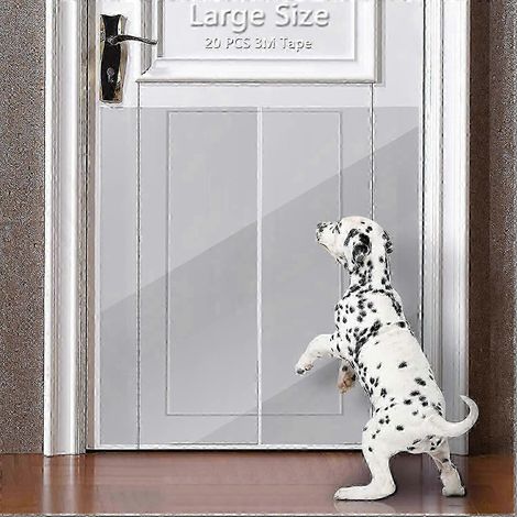Protection de porte et de meubles ultra-résistante aux griffures pour chiens et chats - Répulsif anti-animaux (1/5)