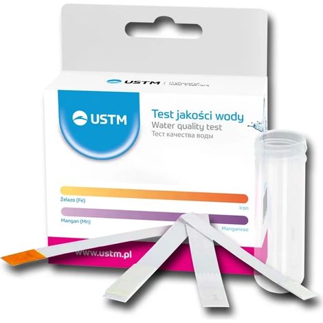 Striscia reattiva USTM TEST-4 per ferro e manganese in acqua (1/2)