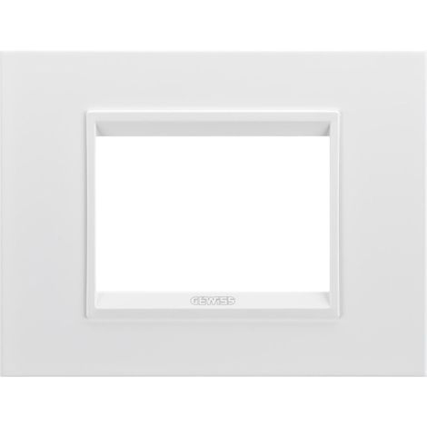 PLAQUE LUX 3P BLANC MONOCHROME GEWISS GW16203YB