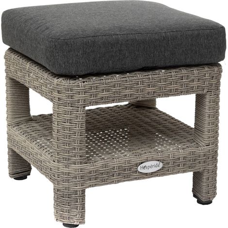 Pouf da giardino avana polynesia in alluminio trattato con polveri epossidiche - Hespéride