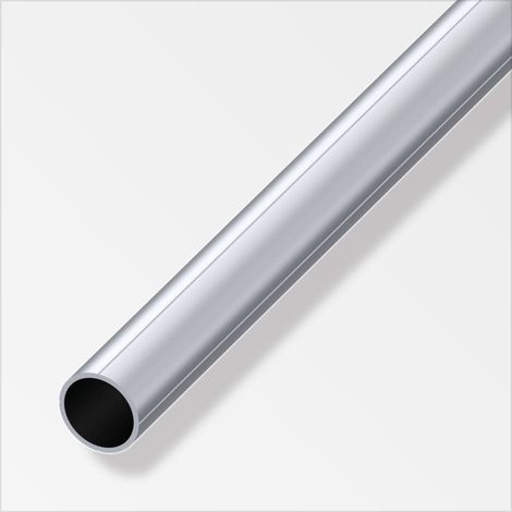alfer Combitech Rundrohr Aluminium Ø 23,5 mm x 30 cm silber