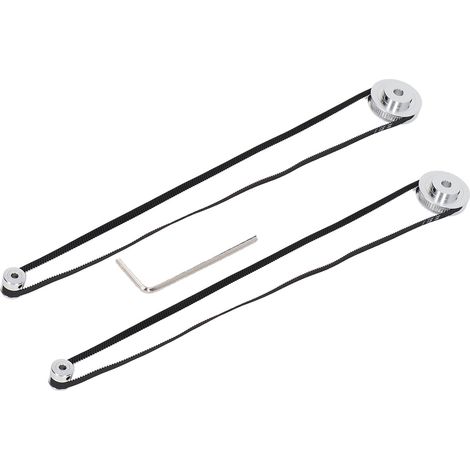 2 jeux de poulies synchrones 20 dents et 60 dents, courroie GT2 pour imprimante 3D et tour CNC, alésage intérieur 8 mm et 5 mm (1/5)