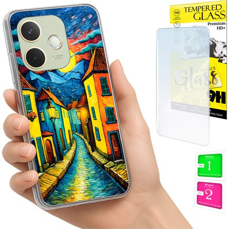 Funda para Oppo A5 Pro Photo Case Back Graphics Art + cristal 9H (1/5)