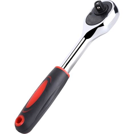 Clé à cliquet à dégagement rapide 1/4" robuste pour réparation de vélos et voitures (1 pièce) (1/5)
