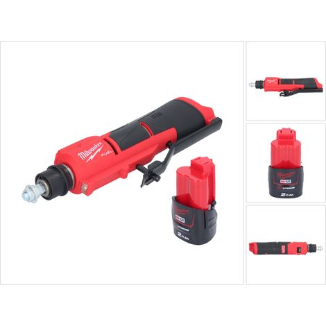 Milwaukee M12 FTB-201 Raschiagomme a batteria 12 V 7/16" Hex Brushless + 1x batteria ricaricabile 2.0 Ah - senza caricabatterie