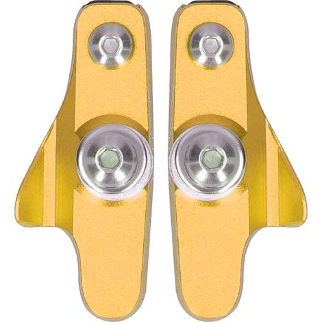 Plaquettes de frein ZTTO pour vélo de route, CBrake, blocs de caoutchouc antidérapants et silencieux (dorés) (1/5)