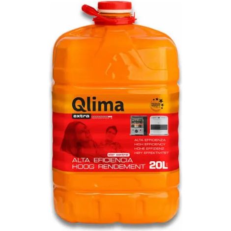 Qlima – Combustible liquide à base d'huile minérale pour réchauds – Réservoir 20L – Point éclair 65°C – Pour usage professionnel