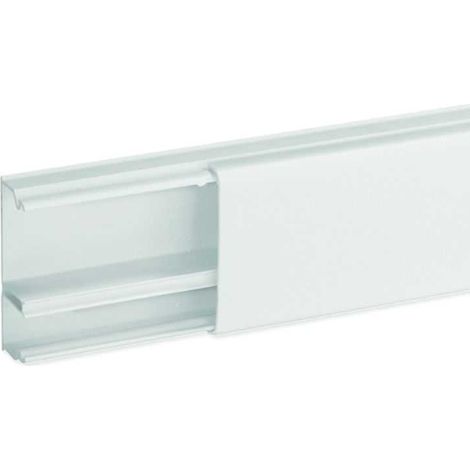 Moulure et plinthe Moulure Optima TM 52x20 2 compartiments blanche - b08809 - IBOCO (1/2)