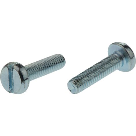 Vis à métaux RS PRO M3 à tête Cylindrique fendue en Acier, 12mm ( Prix pour Sachet de 100 )