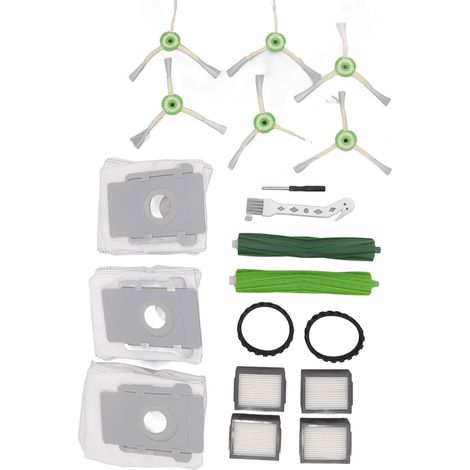 Pièces détachées pour aspirateur robot : brosses principales, sac à poussière, filtre, pneus, accessoires pour Roomba i7, i6, i8, i3 Plus, E5 et E7. (1/5)