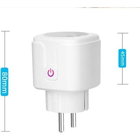 2er-Pack WLAN-Steckdosen, kompatibel mit Alexa und Google Home, Smart-Home-Funktionen, programmierbar, Sprachfernbedienung, Timer (1/3)