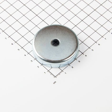 Magna-C Ferrit Flachgreifer Ø50x10mm mit zylindrischer Senkung (1/3)