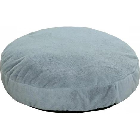 Coussin Chien Fourrure - Rond 90 cm Gris foncé Bananair (1/5)