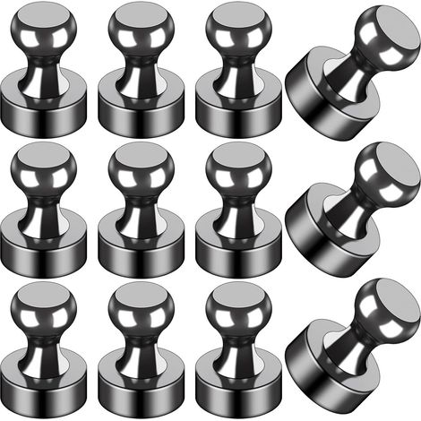 Set di 12 magneti da frigorifero, piccoli e potenti, ideali per lavagne da frigo, accessori per aule/cucine, decorazioni, set per armadietti, decorazioni essenziali, simpatici oggetti magnetici per uf (1/3)