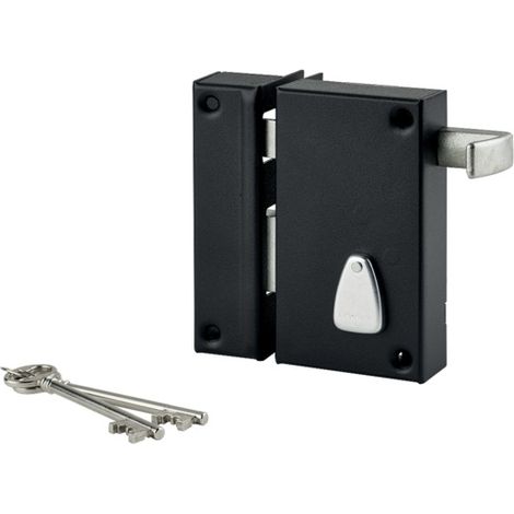 Cerradura vertical 6 ranuras 130x75 mm THIRARD con tirador - Izquierda - 034020