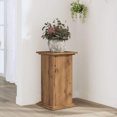 Soportes de planta madera ingeniería roble artisian 33x33x60 cm vidaXL