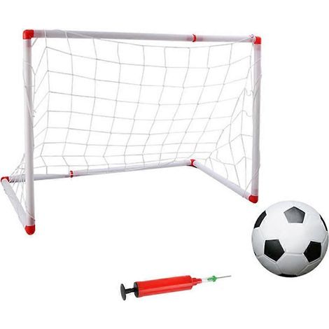 Mini buts et filets de football, pour une utilisation sportive, un ensemble comprend une pompe à air. (1/5)