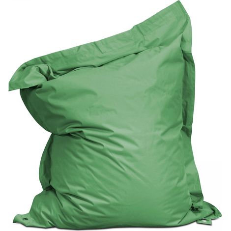 Housse vide de pouf de jardin en polyester vert cactus 140 x 120 cm