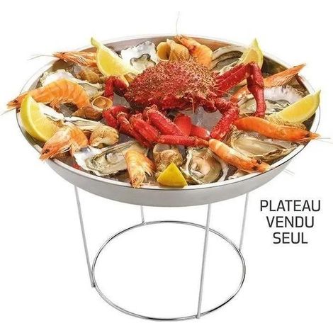 Roger Orfèvre Meeresfrüchteplatte Silber 36 cm