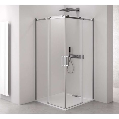 Polysan Thron - Duschkabine Square 120 x 100 cm, Antidrop, Klarglas/Chrom TL2210-5002 (1/5)