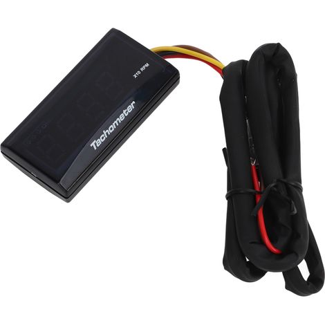 Compte-tours Moto 12V Ultra Fin LCD Étanche Rétroéclairé Vert pour Customisation (1/5)