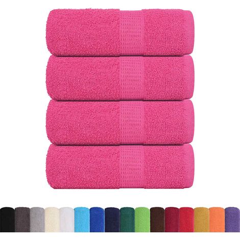 Serviettes de toilette FROGN 4 pièces Rose 30x30 cm 360 g/m² (1/5)
