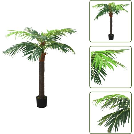 Planta decorativa - vidaXL Palmera fénix artificial con macetero 190 cm verde - Planta interior