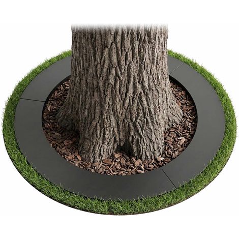 Anello per albero in acciaio zincato, bordo di taglio per prati (1/5)