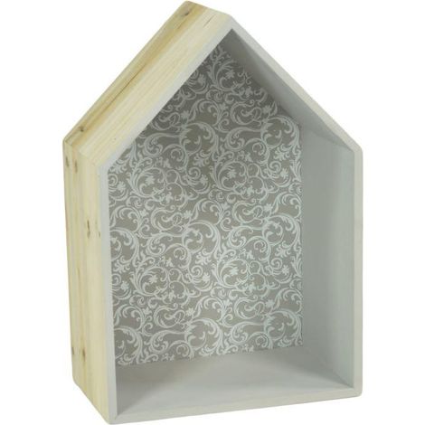 Holzregal Rebecca-Haus cm20x35x15