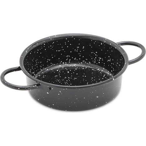 3 emaillierte Teller Vaello ø12cm mit Griffen