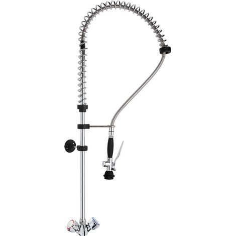 Mezclador de ducha monomando con rociador, altura 103 cm - Hendi 810262