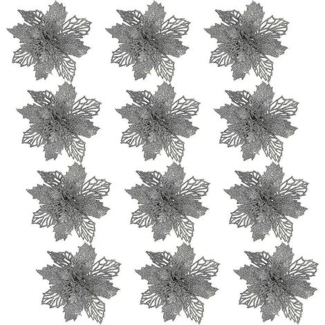 Fleurs de Noël pour décorer le sapin, couronnes, boîtes cadeaux et décorations intérieures et extérieures. (1/5)