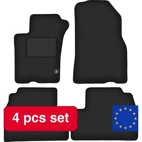 Tapis de sol pour voiture, luxe tout autour, ajustement sur mesure pour Mercedes ML W163, noir (1/5)