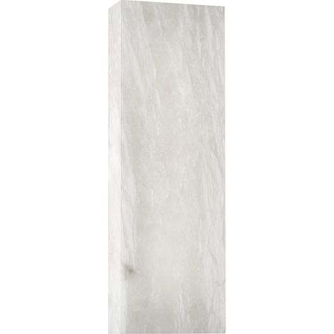 Central Park Petite applique murale nickel poli, albâtre espagnol