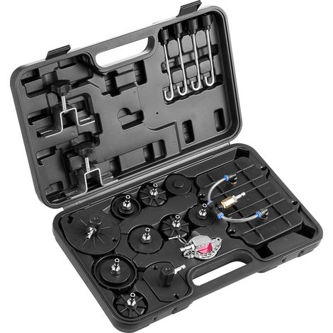 Kit de purge de maître-cylindre de frein 12 pièces,ensemble professionnel d'adaptateurs avec poignée,compatible avec la plupart des véhicules (1/5)