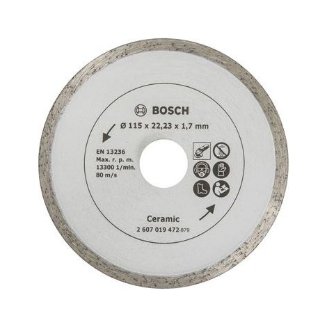 Bosch Diamanttrennscheibe für Fliesen, Durchmesser: 115 mm - 2607019472