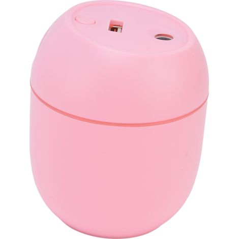 7-farbiger LED-USB-Luftbefeuchter, Mini-Luftbefeuchter mit leisem Betrieb für Auto, Zuhause, Büro, Aromatherapie, USB-betrieben, Rosa (1/5)