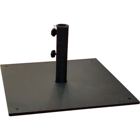 30 kg Stahlsockel quadratisch 60x60cm zentrale Stange Regenschirm Jos (1/2)