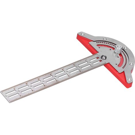 Règle de menuisier de 25 cm (10 po) : robuste, graduée clairement, précise et résistante à l’usure, avec outil de mesure accessoire. (1/5)