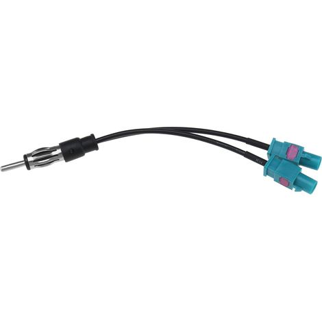 Adaptateur Diviseur Prise DIN vers Double Fakra Câble Antenne Autoradio Fakra vers DIN RG174 Compatible avec (1/5)