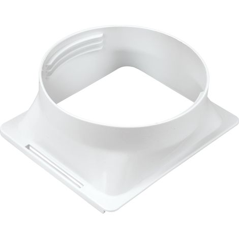 Raccord pour tuyau d'évacuation de climatiseur portable de 5,9 pouces — Raccord carré de 6 x 7 pouces, compatible avec les climatiseurs portables dotés d'un raccord de même dimension. (1/5)