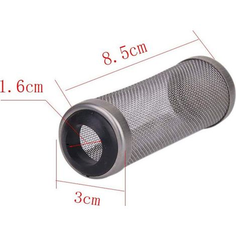 Lot de 3 crépines de filtration en acier inoxydable pour filtre d'aquarium et protection des crevettes (1/5)