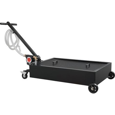 Mophorn Bac de Vidange d'Huile 56,8 L avec Roulettes, Idéal pour Voitures, VUS, Camions, Motos et VTT, Équipé d'une Pompe Électrique et d'un Tuyau de 2,2 m, Conception Résistante à la Corrosion (1/5)