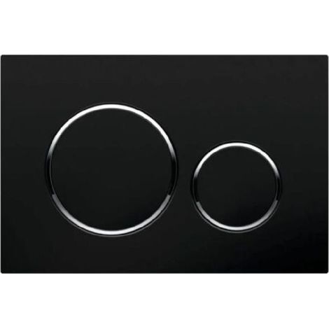 KLVGTIFS PU - Pour plaque de commande double Geberit Sigma20 : noir, argent (115.882.KJ.1) (1/4)