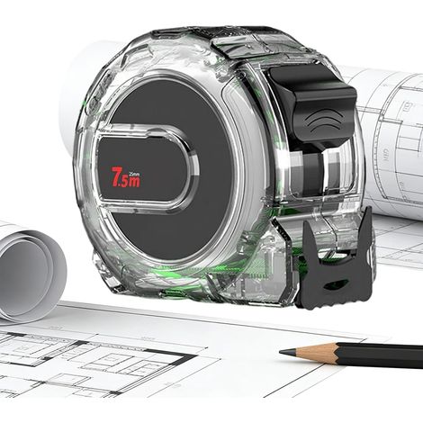 Mètre Ruban,Outils de Construction Robustes,Ruban de Mesure Fluorescent Facile à Lire - Pour Le Travail Du Bois Le Design D'Intérieur La Rénovation La Construction Et L'Amélioration De (1/5)